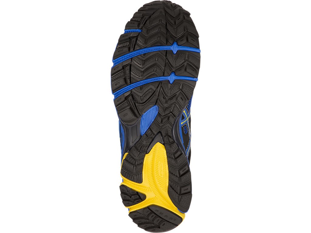 Asics Gel-Kahana 8 Running Shoes For Men Blue/Yellow/Black 964WWRLH