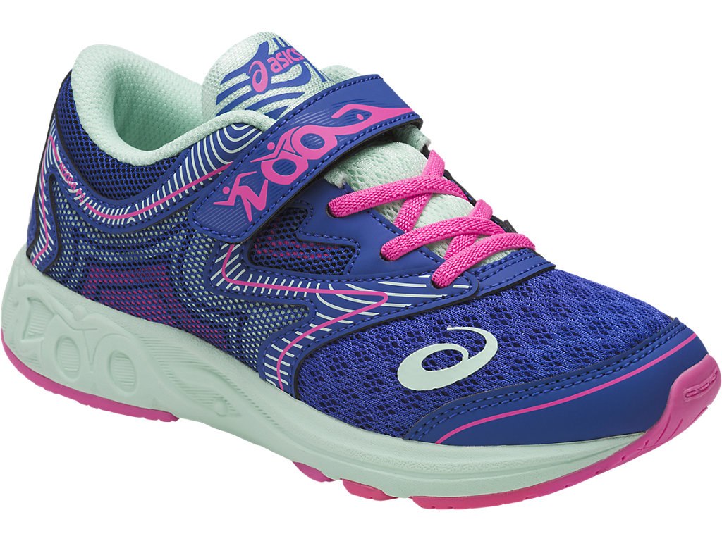 Asics Noosa Running Shoes For Kids Blue Purple/Pink 971YMSMV