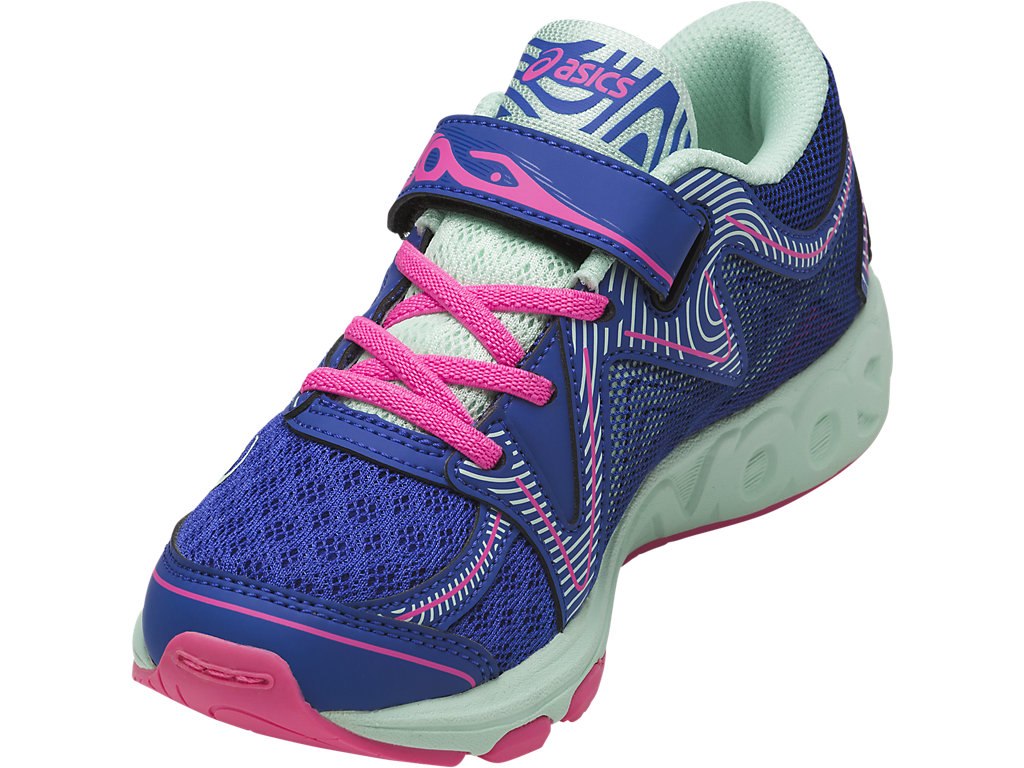 Asics Noosa Running Shoes For Kids Blue Purple/Pink 971YMSMV