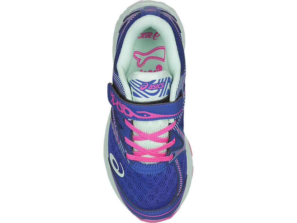 Asics Noosa Running Shoes For Kids Blue Purple/Pink 971YMSMV