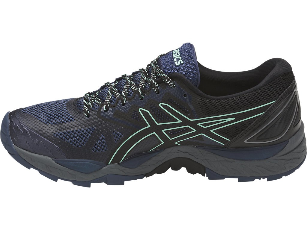 Asics Gel-Fujitrabuco 6 Running Shoes For Women Blue/Black/Green 973ASZUD