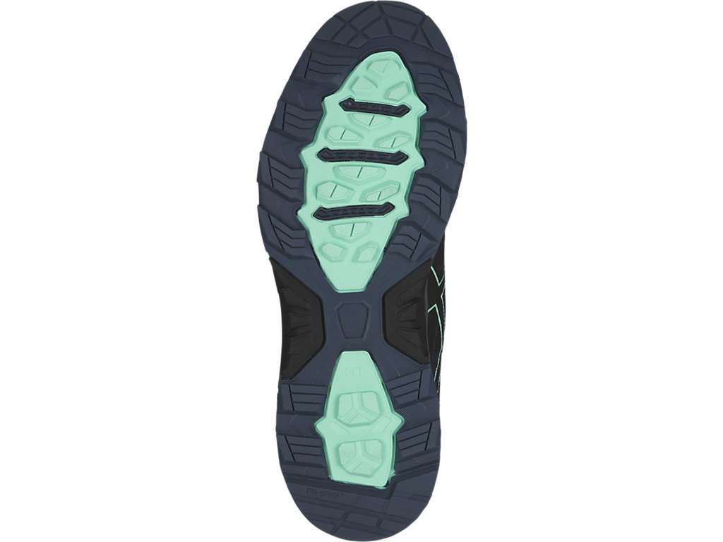 Asics Gel-Fujitrabuco 6 Running Shoes For Women Blue/Black/Green 973ASZUD