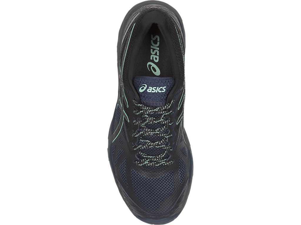 Asics Gel-Fujitrabuco 6 Running Shoes For Women Blue/Black/Green 973ASZUD