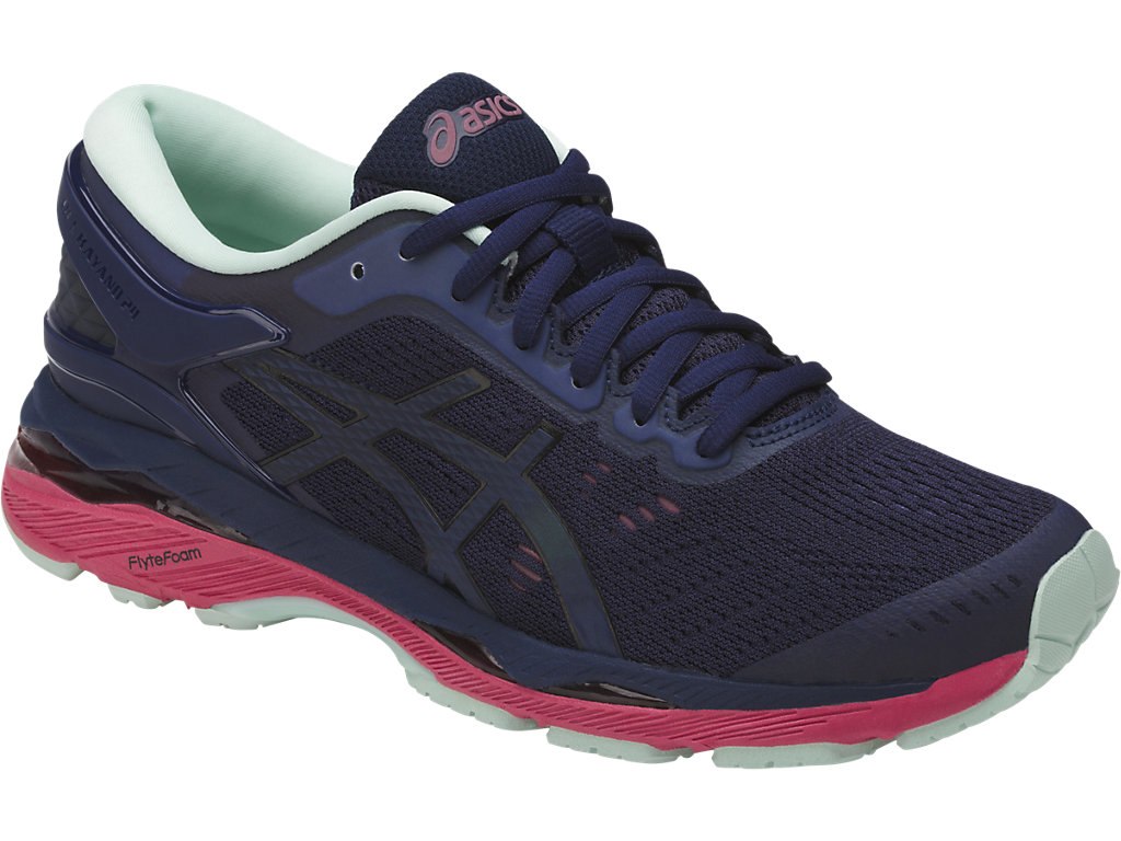 Asics Gel-Kayano 24 Running Shoes For Women Indigo Blue/Black 973VPYID