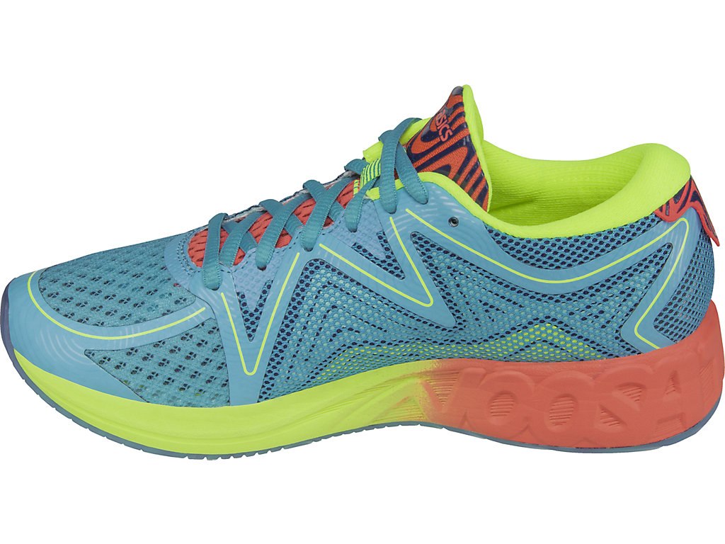 Asics Noosa Ff Running Shoes For Women Light Turquoise/Coral/Yellow 976OUUFH