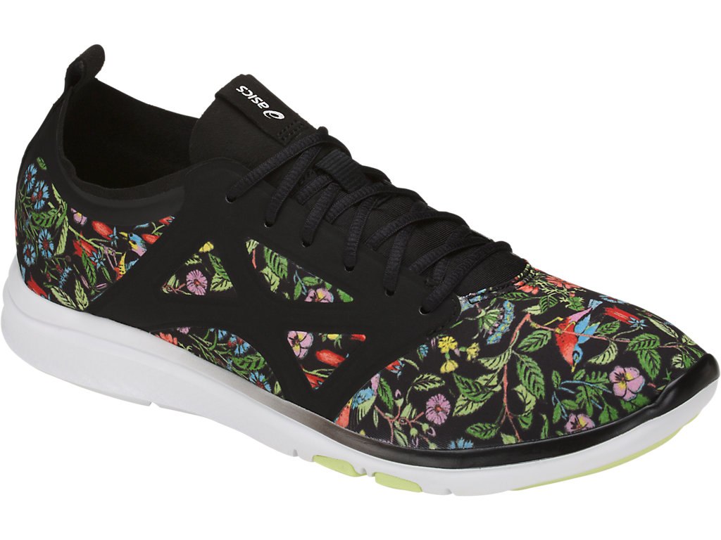 Asics Gel-Fit Yui Fitness Shoes For Women Black/Light Green/Silver 986KIRYM