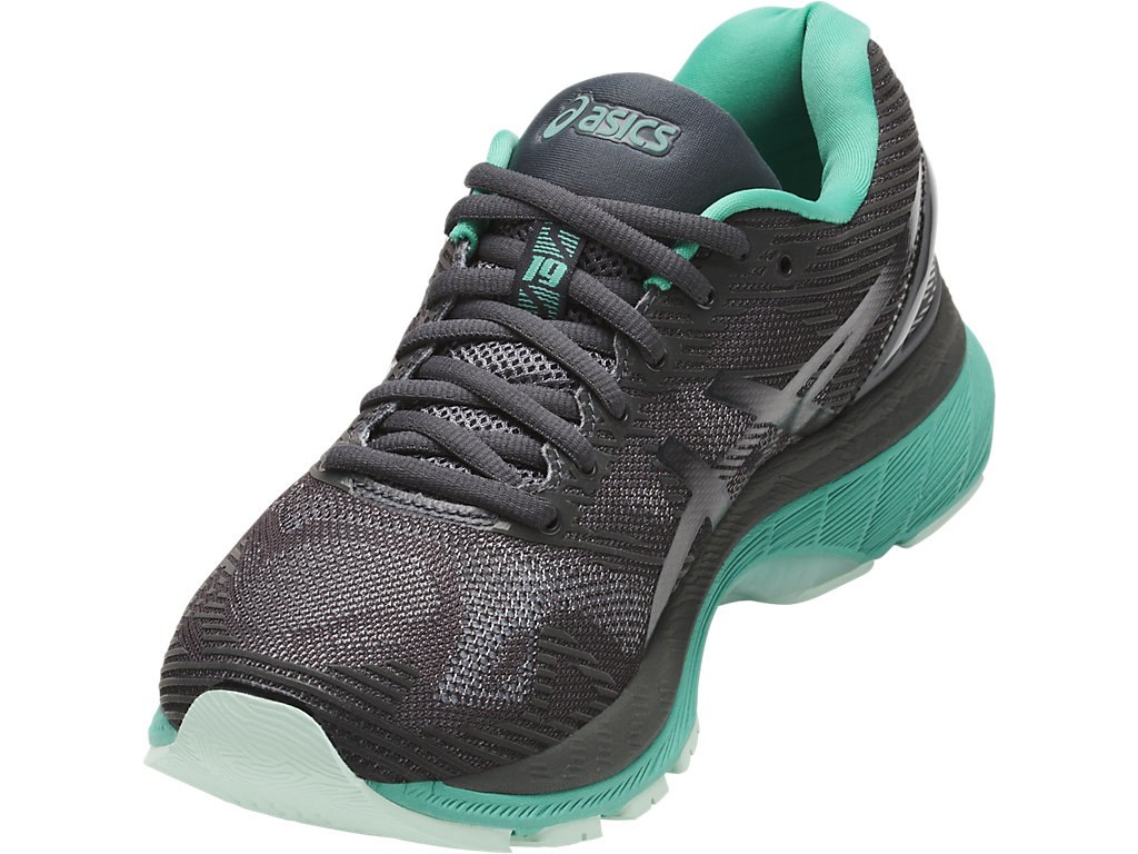 Asics Gel-Nimbus 19 Running Shoes For Women Dark Grey/Black 990OCDGN