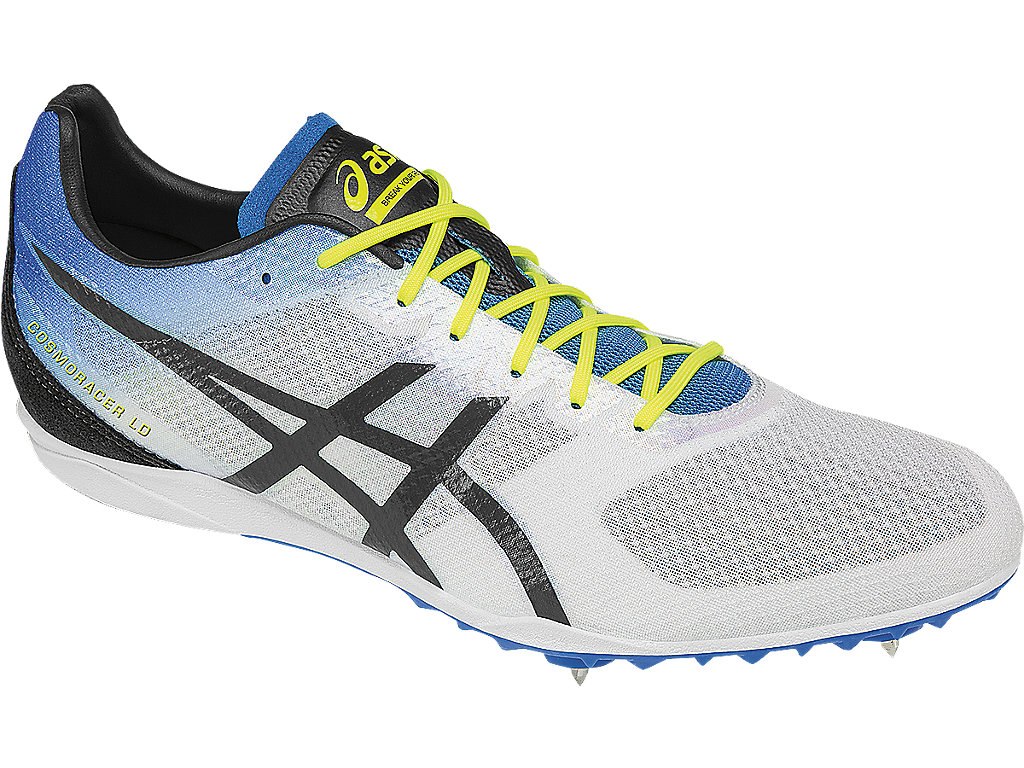Asics Cosmoracer Shoes For Men White/Blue 990PVHFI