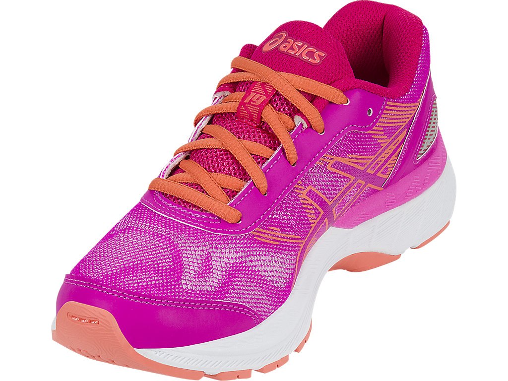Asics Gel-Nimbus 19 Running Shoes For Kids Pink/Coral Pink 994IZOUP