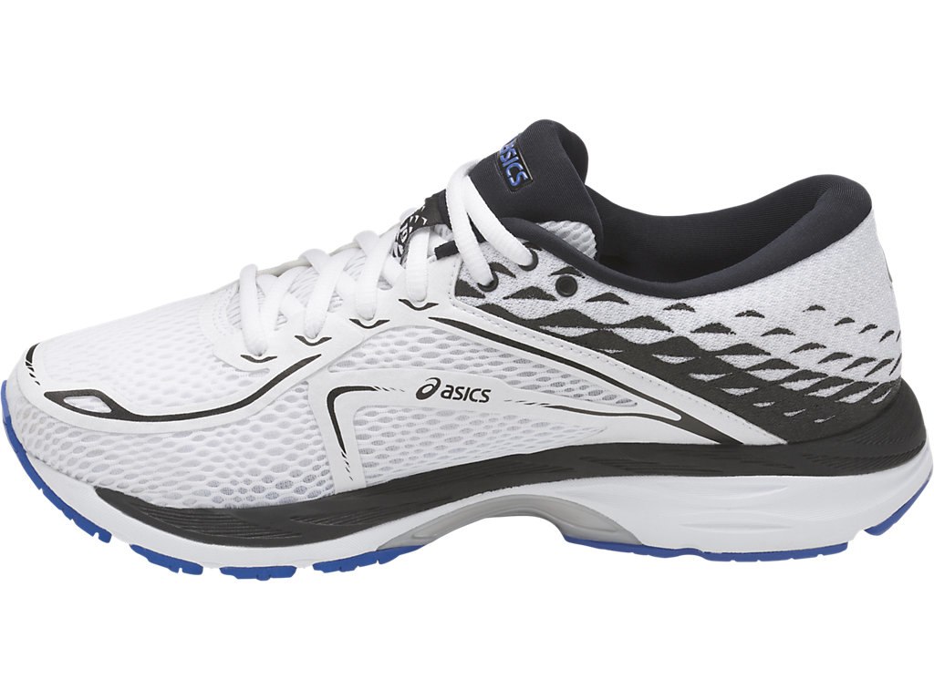 Asics Gel-Cumulus 19 Running Shoes For Women White/Black/Blue Purple 994RGRHK
