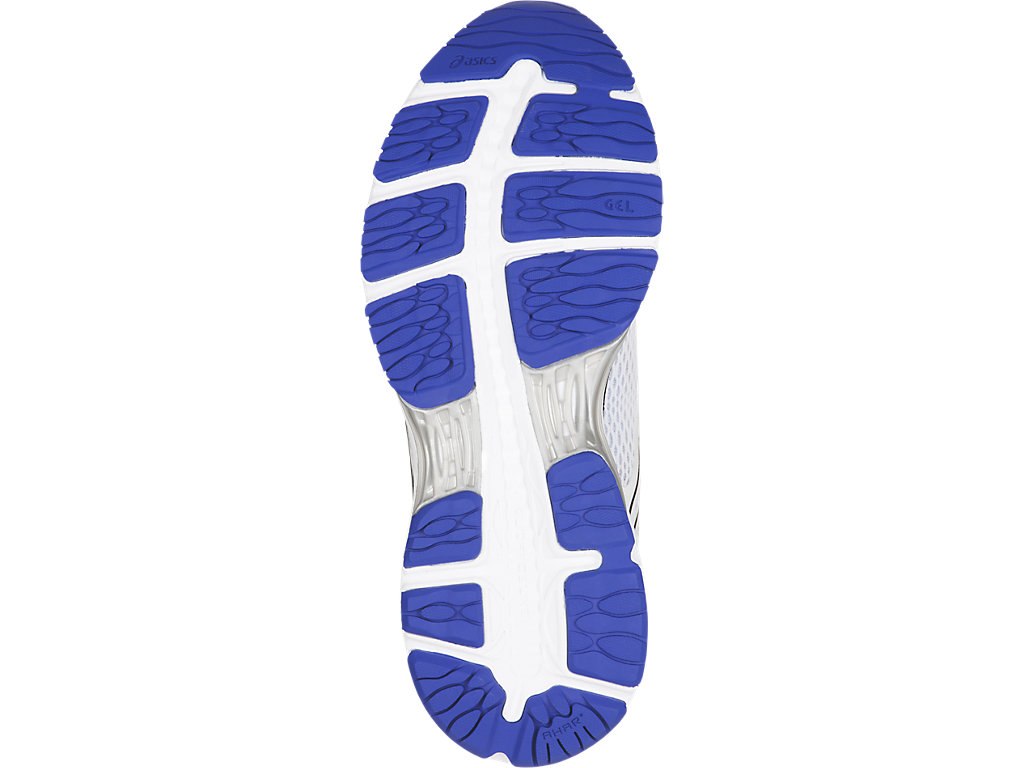 Asics Gel-Cumulus 19 Running Shoes For Women White/Black/Blue Purple 994RGRHK