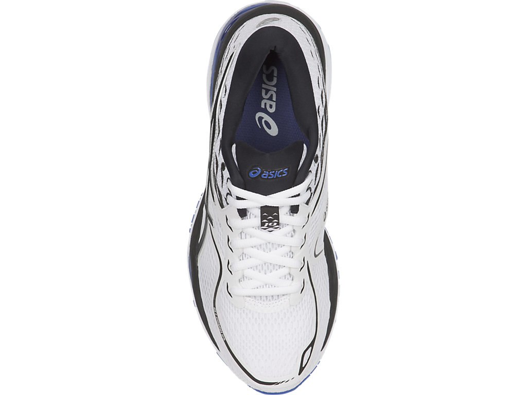 Asics Gel-Cumulus 19 Running Shoes For Women White/Black/Blue Purple 994RGRHK
