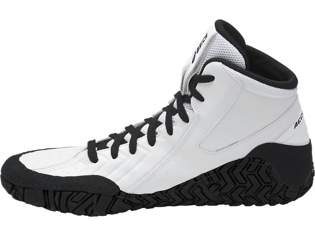 Asics Aggressor 3 Shoes For Men White/Black 996LYYUW